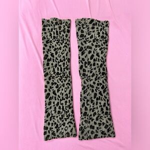 Cheetah leopard animal print leg warmers